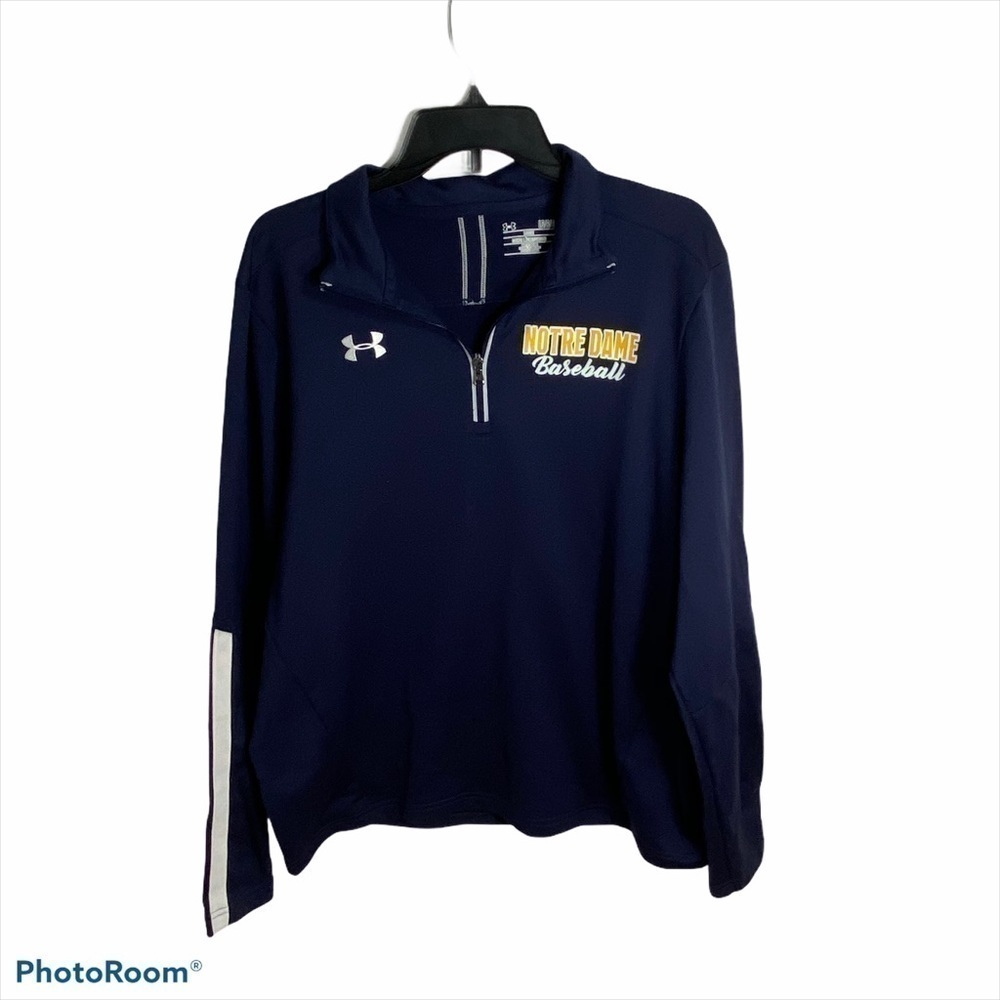 Under Armour Notre Dame Baseball Pullover Large